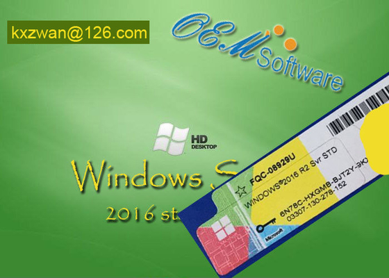 Oem Pack กล่องดีวีดีปิดผนึกคีย์มาตรฐาน Windows Server 2016