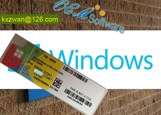 การเปิดใช้งานออนไลน์ Windows 10 Coa Sticker สำหรับ PC Laptop License Retail Key