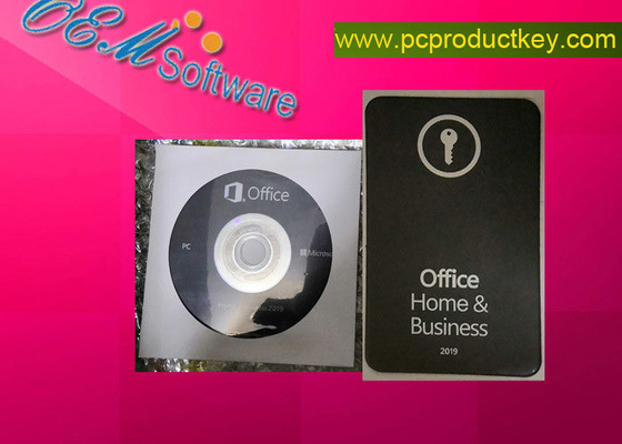 ออนไลน์ใช้งาน Microsoft Office บ้านและธุรกิจ 2019 H &amp;amp; B ขายปลีกคีย์การ์ด PKC กล่องดีวีดี