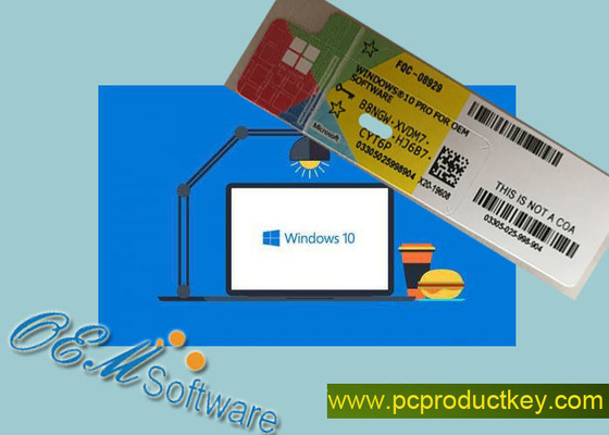 คอมพิวเตอร์ Windows 10 Coa Sticker Win 10 โฮโลแกรมฉลากลิขสิทธิ์