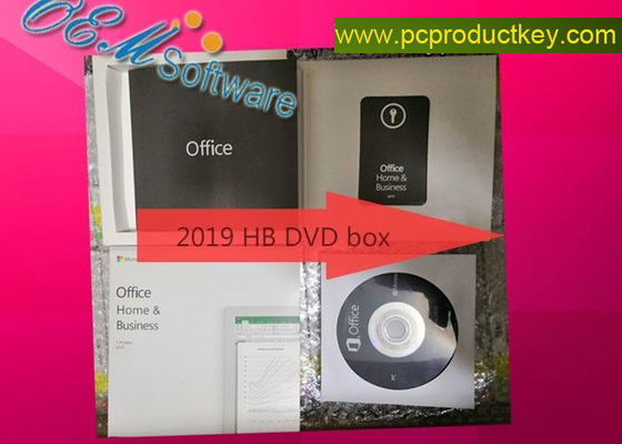 แพ็คเกจดีวีดี Windows Office 2019 รหัสผลิตภัณฑ์ H&amp;amp;B FPP กล่องดีวีดี Pkc การเปิดใช้งานออนไลน์